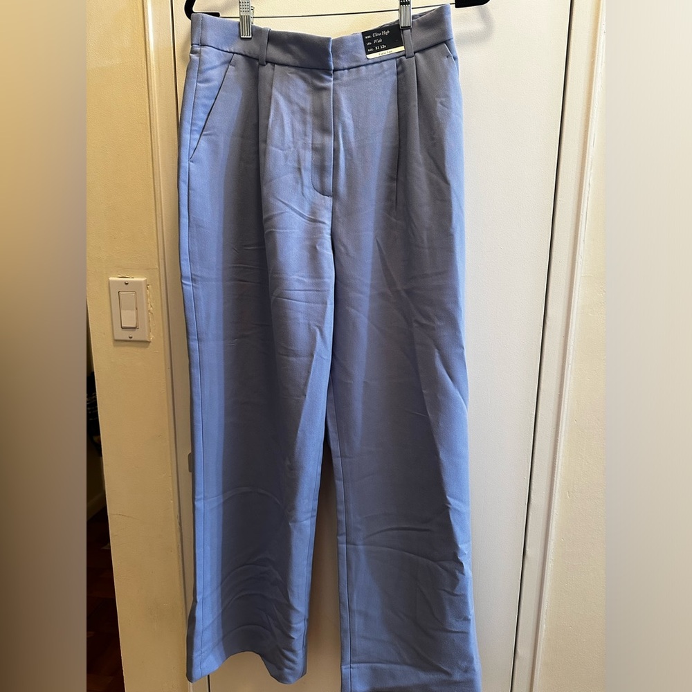 Abercrombie & Fitch Blue Wide Leg Pants
